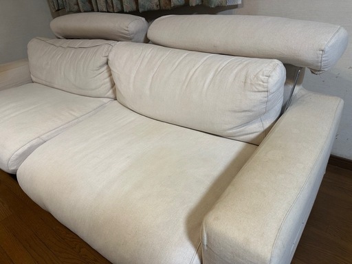 無印良品　ソファ　3シーター　ヘッドレスト付き　