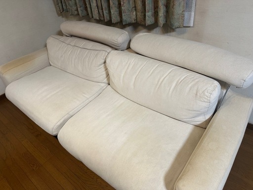 無印良品　ソファ　3シーター　ヘッドレスト付き　