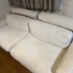 無印良品　ソファ　3シーター　ヘッドレスト付き　の画像