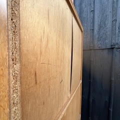 木製下駄箱／収納力◎ ナチュラルブラウン キャスター付きの画像