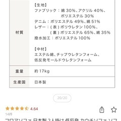 【再出品】2人掛けフロアソファの画像