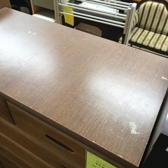 ★ジャングルジャングル貝塚店★ 7段チェスト　タンス　収納棚　ブラウン　茶　引き出し8個タイプ　貝塚市　二色浜　リサイクルショップの画像