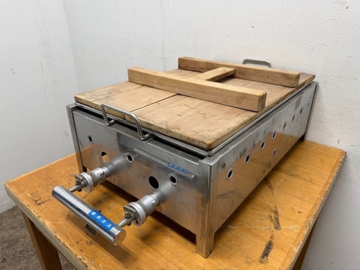 おでん鍋　業務用　６つ切り　２連　都市ガス　居酒屋　厨房　W７２０ｘD４００ｘH２２０ｍｍ