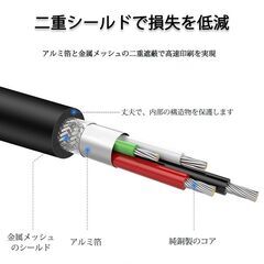 プリンター用USB-AtoBケーブル 1m USB2.0 コード1メートル USBAオスtoメUSBBオス データ転送 パソコン スキャナー 複合機 有線接続  コネクタ キャノン 黒色の画像