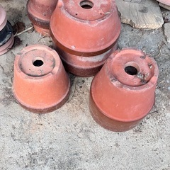植木鉢　素焼き他　中古の画像