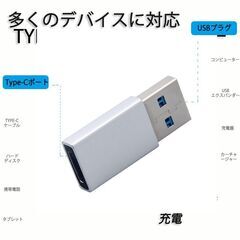 Type-C usb3.0変換アダプター  データ転送 充電 従来のUSB充電器でiPhone12/12mini/12Pro/12Pro Maxを充電するための転換コネクタ 3A コンパクトの画像