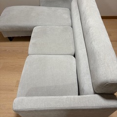 ニトリ　カウチソファ 布張りタイプ
の画像