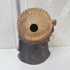 I471 🌈 美品♪ 信楽焼 たぬきの置物 ⭐ クリーニング済の画像