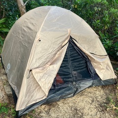 テントと寝袋（シュラフ）の画像