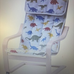 中古　IKEA キッズチェア　恐竜　2台の画像