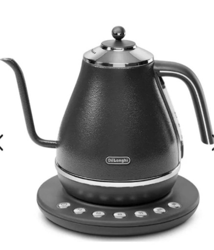 DeLonghi KBOE1230J-GY ブラック 電気ケトル