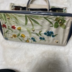 鳥柄バックの画像