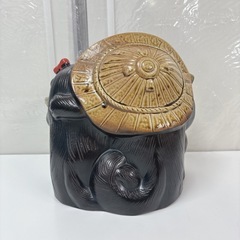 I453 🌈 美品♪ 信楽焼 たぬきの置物 ⭐ クリーニング済の画像