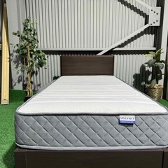 💥激安💥❗️配送•設置🉑❗️♻️処分撤去♻️ニトリ　シングルベッド　マットレスセットの画像