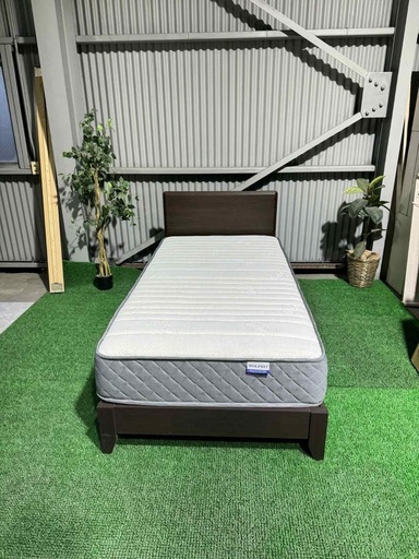 ?激安?❗️配送•設置?❗️♻️処分撤去♻️ニトリ　シングルベッド　マットレスセット