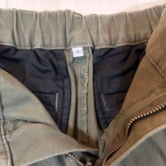 無印良品　チノパン　レディース　オリーブ色 Sサイズの画像