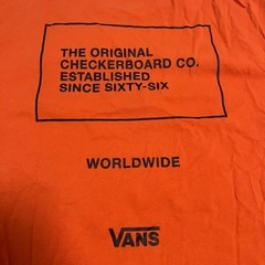 vans オレンジ　Tシャツの画像