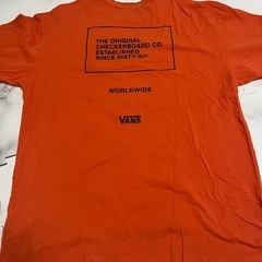 vans オレンジ　Tシャツの画像