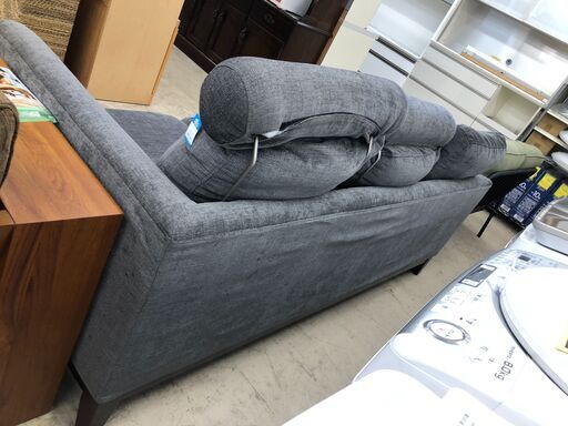 【ジャングルジャングルサカイ石津店】3人用ソファー ハイバック　グレー　2人掛け　3人掛け　新生活 一人暮らし 二人暮らし 引っ越し 