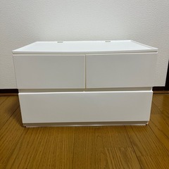 ニトリ ホワイト 引き出しボックス
の画像
