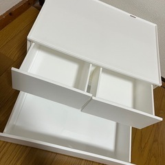 ニトリ ホワイト 引き出しボックス
の画像