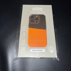 FENDI好き必見 新品未開封 【Alto】 イタリア製 本革 iPhone16ProMax 対応 ケース レザー カード入れ 耐衝撃 スマホケース フルグレイン 革 カバー [ iPhone16Pro Max アイフォン16 ProMax 対応 ] Metro Leather Wallet Case キャラメル/レイブンの画像