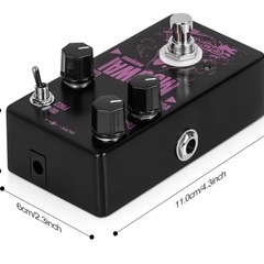 話早い方600円オフ！新品未開封 GOKKO GK-61 Mogwai オーバードライブ ギターペダル – エレキギター用 2-in-1 オーバードライブ＆ファズ エフェクトペダル  ビンテージトーン トグルスイッチ トゥルーバイパスの画像
