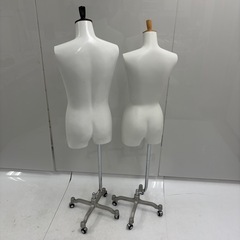 早い者勝ち！ マネキン 紳士ボディ 婦人ボディ キャスター付き ペアセット 撮影などにの画像