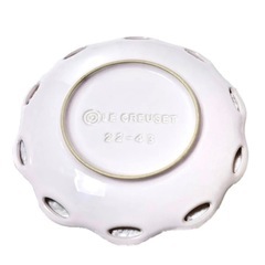 新品未使用　Le Creuset  フルールレースプレート　ルクルーゼ　シェルピンク　19cm の画像