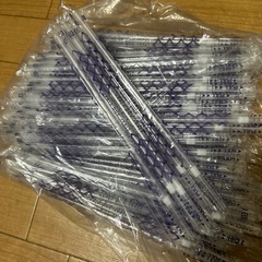 透明袋入り 個別包装 まがるストローの画像