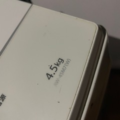 東芝　2020年　4.5kg 洗濯機　AW-45M7の画像
