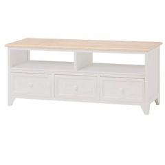 【白・アンティーク調】テレビ台の画像