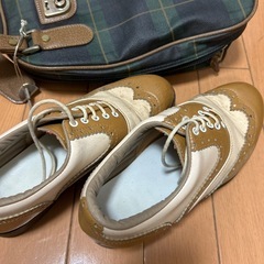 ゴルフシューズとシューズバッグの画像