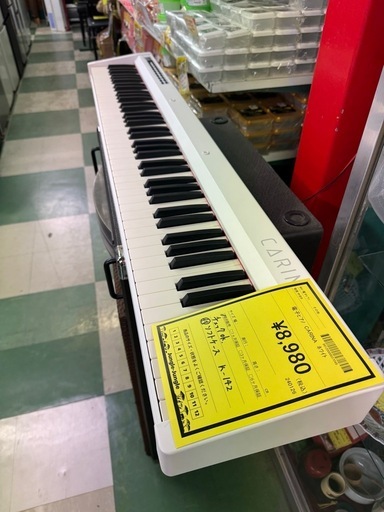 【ジャングルジャングル貝塚店】電子ピアノ　CARINA ホワイト　88鍵盤　キーボード　ソフトケース　 Amazon | Carina 電子ピアノ 88鍵盤 キーボード 木製デザイン MIDI対応 
