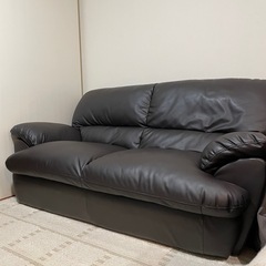 合皮レザーソファーの画像