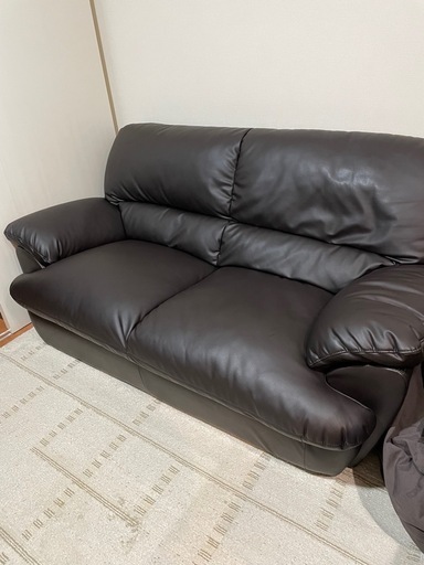 合皮レザーソファー