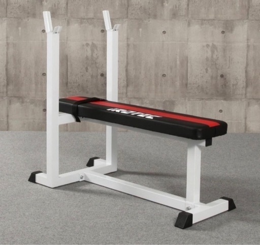 IROTEC（アイロテック）プレスベンチ K/ ベンチプレス バーベル ベンチプレス台 フラットベンチ　プレート10KG 