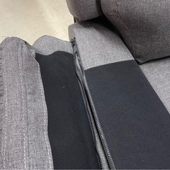 1Pソファ グレー リクライニング付き 肘置きに問題あり 中古 特価品の画像