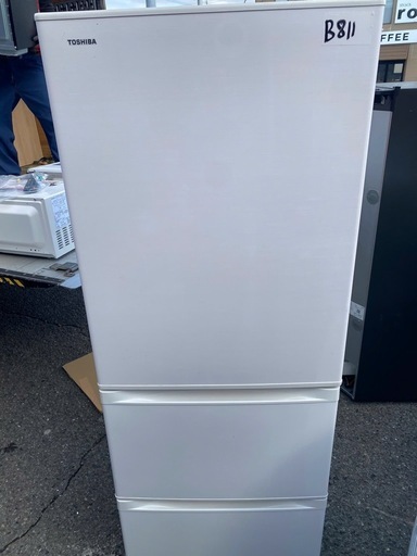 NO B811?福岡市内配送設置無料✨?GR-R36S-WT 冷蔵庫 VEGETA（ベジータ）Sシリーズ グレインホワイト [363L