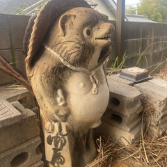 【商談中】たぬき　75cm　縁起物　置物　焼き物　工芸品の画像