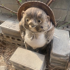 【商談中】たぬき　75cm　縁起物　置物　焼き物　工芸品の画像