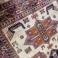 1980年代に英国で購入したラグ　保管品の画像