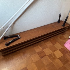 長机5つセット中古品ローテーブルの画像