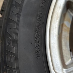 195/65R15のタイヤとホイール4本セットの画像