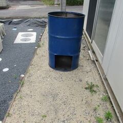 ドラム缶　焼却炉の画像