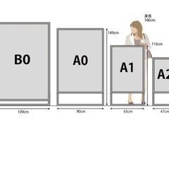 A型看板と専用ライトのセットの画像