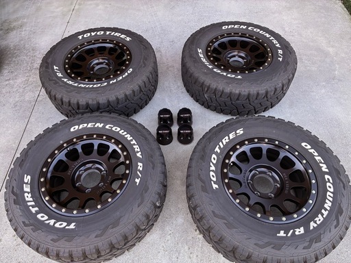 ★美品★メソッドレース　MR305 17×8.5 ±0 オープンカントリーR/T 285/70R17 ホワイトレター