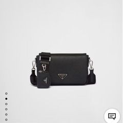 PRADA サフィアーノレザーショルダーバッグ の画像