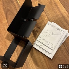 ブラック金属制　トイレットペーパーホルダー　ねじなし　新品未使用の画像