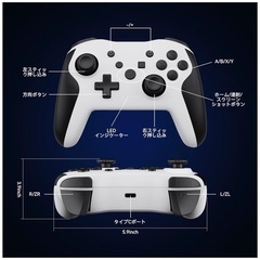 新品❤️スイッチ2 コントローラー　Switch　1/2両方対応 コントローラー PC/iOS/Androidにも全対応　ワイヤレスコントローラー⭐️の画像